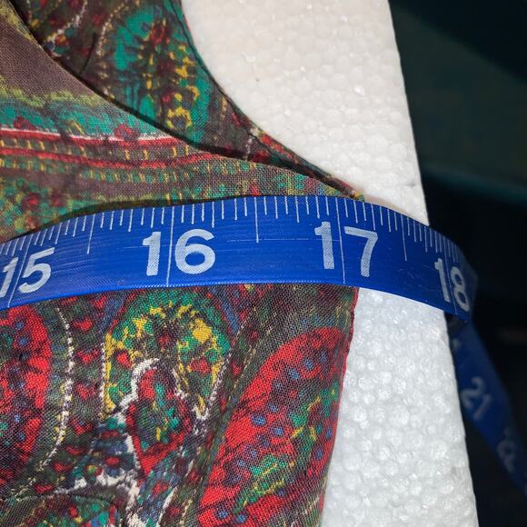 VINTAGE 50’s/60’s PAISLEY COTTON DRESS - Picture 6 of 8